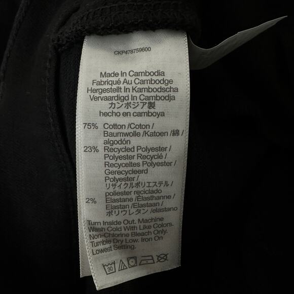 Madewell Mid Rise Kick Out Crop Jeans Black Flare Stretch Minimalist US 23 NWT - Picture 16 of 16